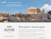 Tablet Screenshot of mcnairfinancial.com